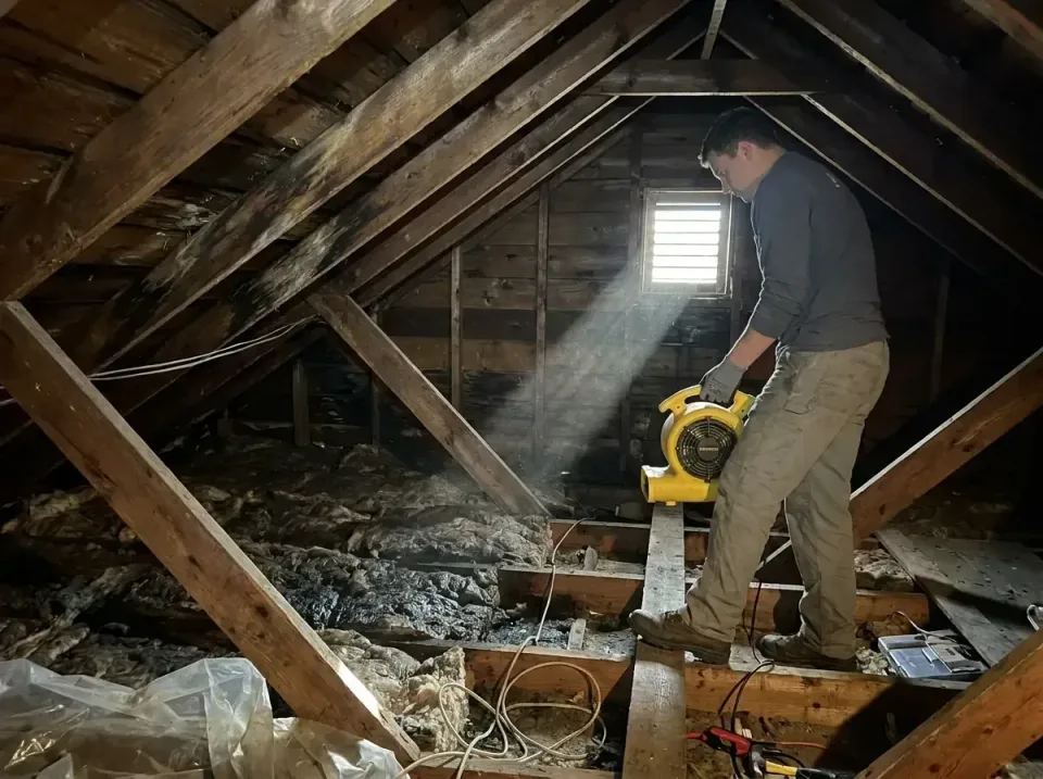attic-water-damage-drying-proc-007 — frequently asked questions, Emergency Water Extraction & 24/7 Flood Response in Beevill…